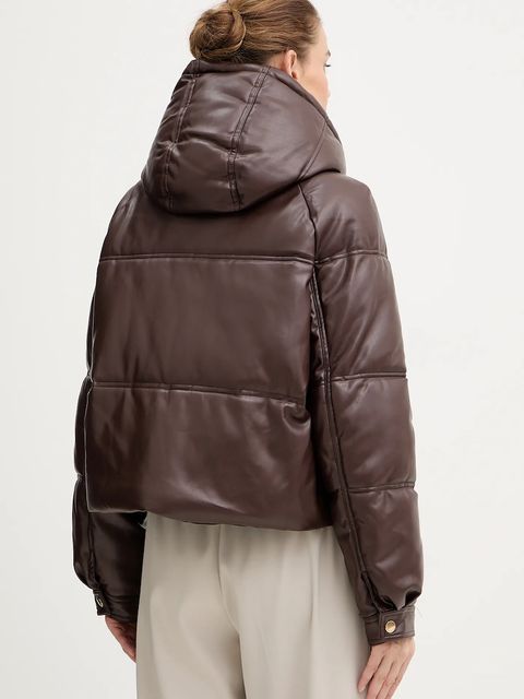 Fracomina kurtka kolor brązowy zimowa oversize FS25WC3002P41101 - zdjęcie produktu nr 2