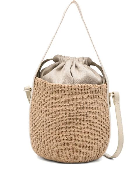 Chloé woven top-handle shoulder bag - Neutrals