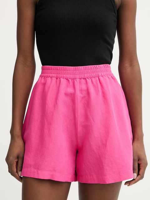 BOSS Orange szorty damskie z lnem C Tallan - zdjęcie produktu nr 2