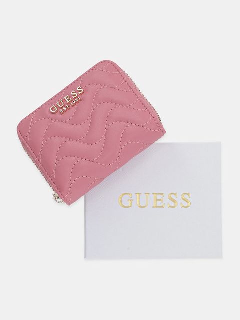 Guess portfel MELISANDRA damski kolor różowy SWQG96 53137