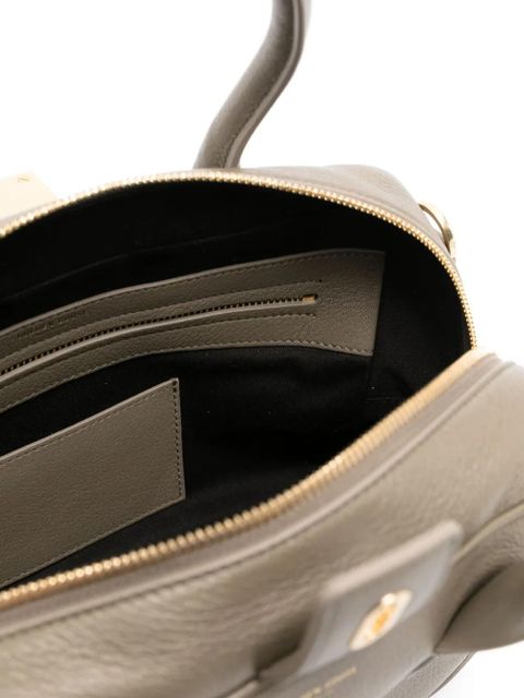 Golden Goose zipped leather tote bag - Green