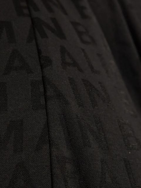 Balmain logo-jacquard beach minidress - Black