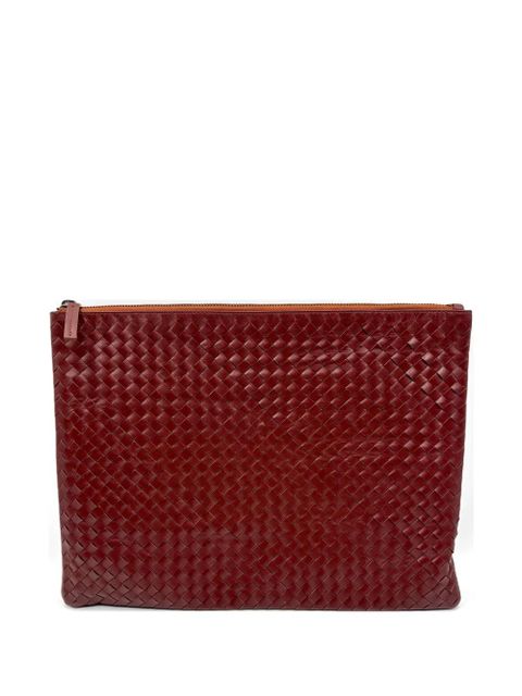 DRAGON DIFFUSION woven-zip clutch bag - Red - zdjęcie produktu nr 1