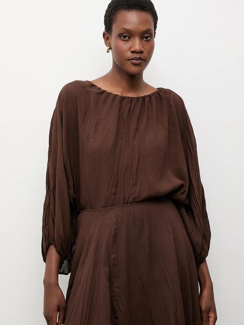 Answear.LAB bluzka damska kolor brązowy gładka - zdjęcie produktu nr 2