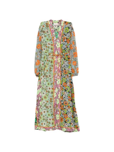 ALEMAIS floral print belted dress - Green - zdjęcie produktu nr 1