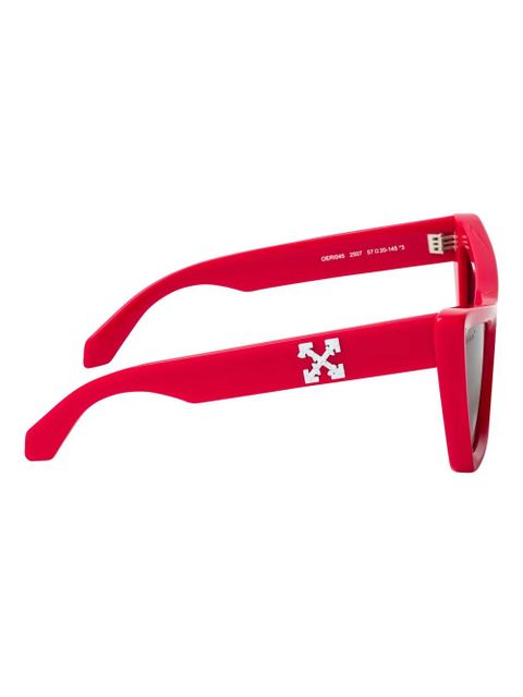 Off-White cat-eye full-rim sunglasses - Red