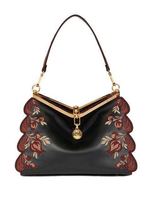 ETRO medium embroidered Vela shoulder bag - Black - zdjęcie produktu nr 1
