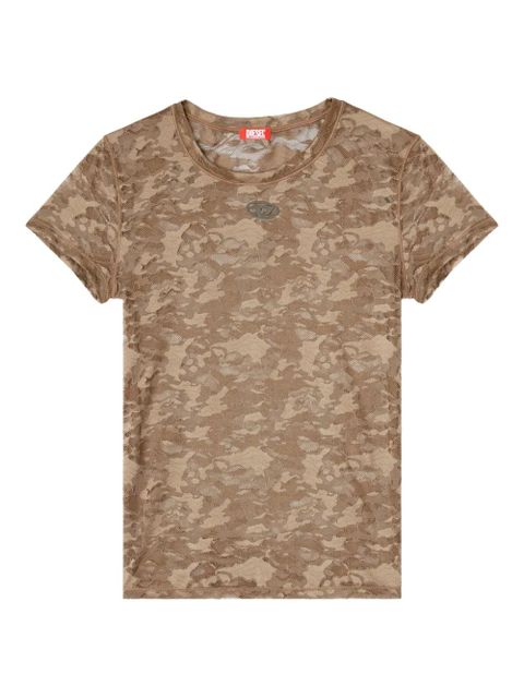 Diesel camouflage print t-shirt - Neutrals - zdjęcie produktu nr 1