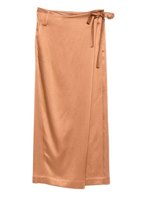 Alysi tie wrap midi skirt - Brown - zdjęcie produktu nr 1