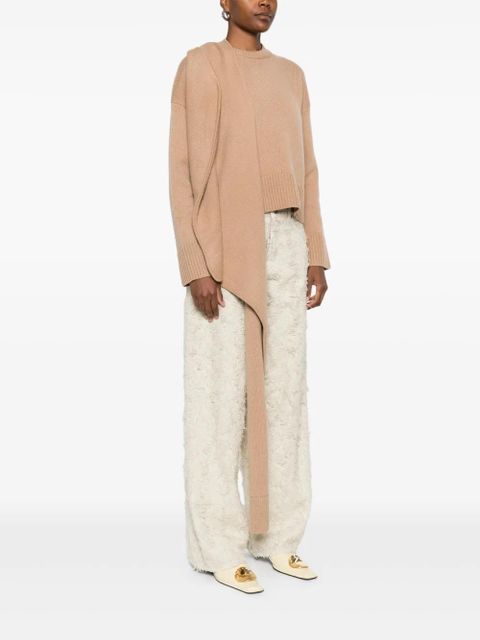 Simkhai scarf-detail sweater - Brown