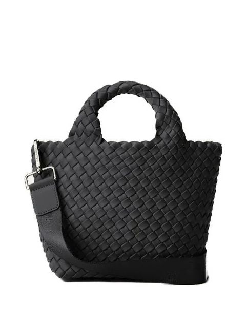 NAGHEDI St. Barths woven-design top-handle tote bag - Grey