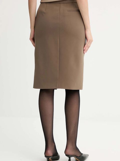 ISABELLE BLANCHE spódnica kolor zielony mini prosta IS25FW-G052-T001