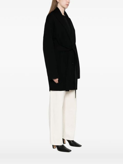 TOTEME shawl-lapel knitted coat - Black