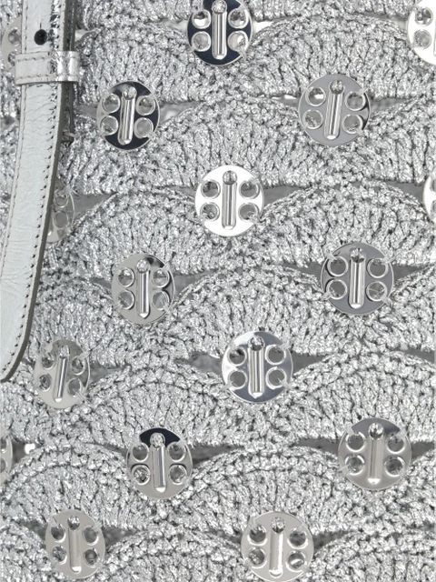Rabanne crochet tote bag - Silver