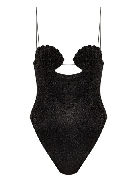 Oséree shell-embellished swimsuit - Black - zdjęcie produktu nr 1