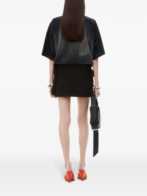 Alexander Wang cargo mini skirt - Black