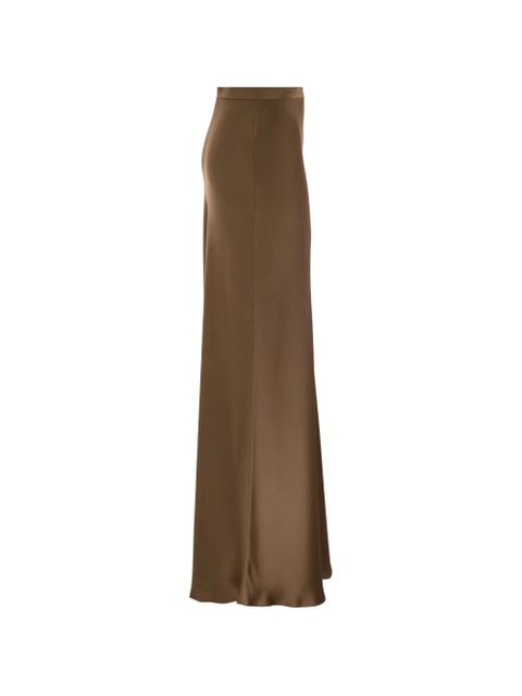 Max Mara flowing long skirt - Brown