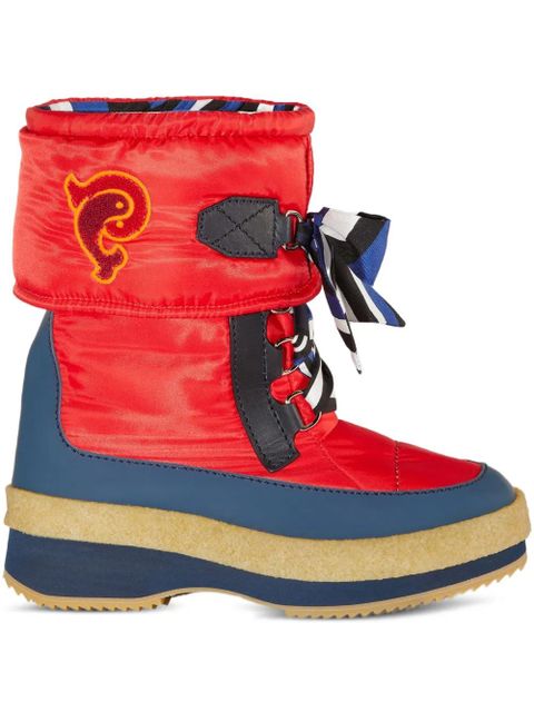 PUCCI Iride ribbon-bow snow boots - Red - zdjęcie produktu nr 1