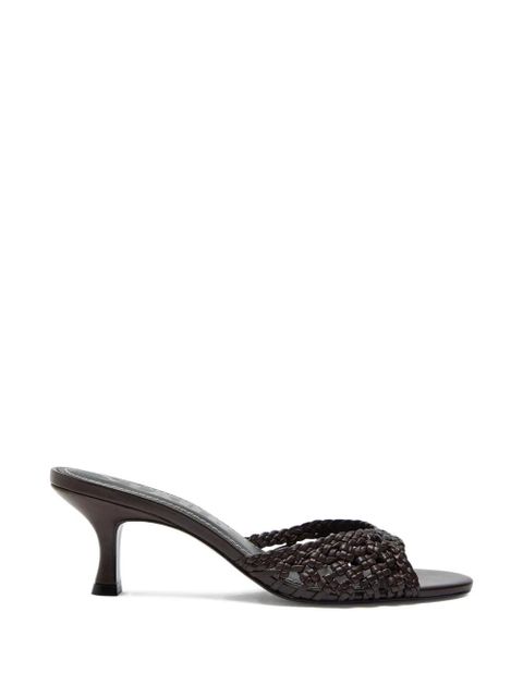 STAUD woven heeled sandals - Brown - zdjęcie produktu nr 1