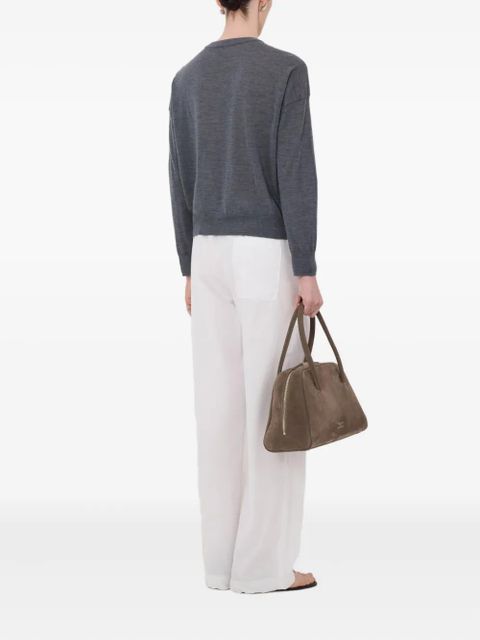 LouLou de Saison Kita buttoned crew-neck cardigan - Grey