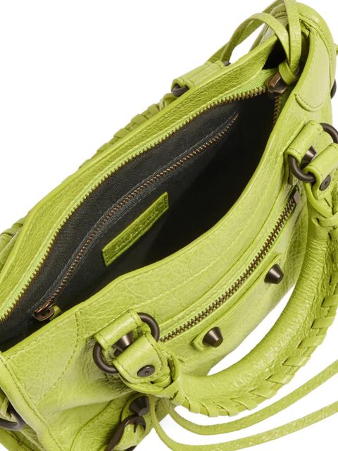 Balenciaga Le City leather cross body bag - Green
