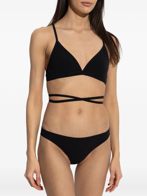 ISABEL MARANT Solange tie-detail triangle bikini top - Black