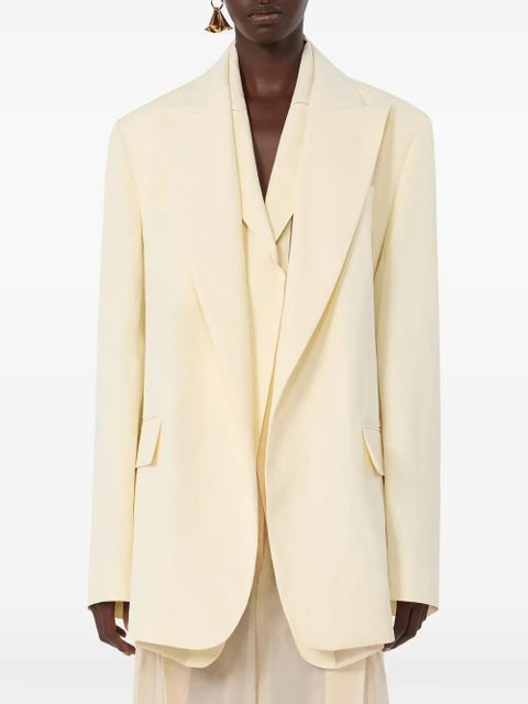 Sportmax flap-pocket blazer - Yellow - zdjęcie produktu nr 2