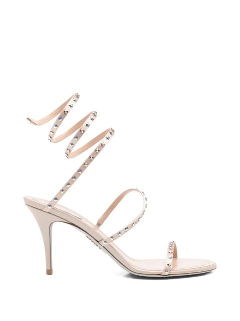 René Caovilla Cleo star ankle-wrap sandals - Neutrals - zdjęcie produktu nr 1