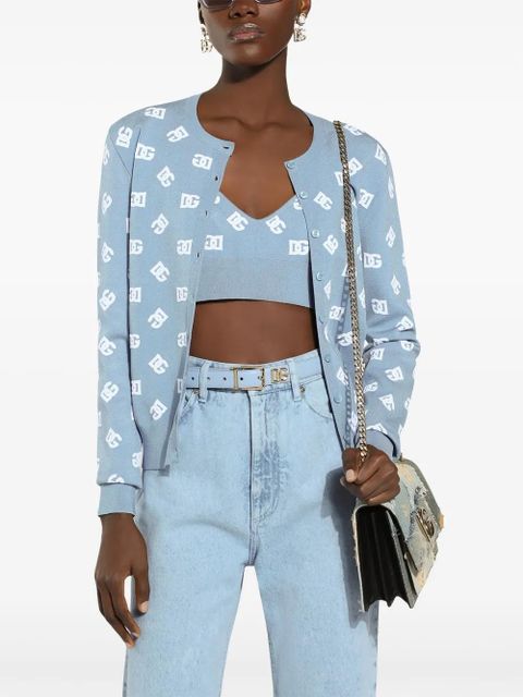 Dolce & Gabbana logo plaque calfskin belt - Blue - zdjęcie produktu nr 2