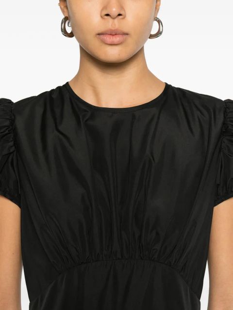 Cecilie Bahnsen tiered puff-sleeve dress - Black