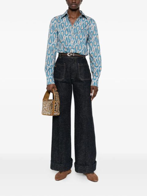ETRO paisley collared shirt - Blue - zdjęcie produktu nr 2