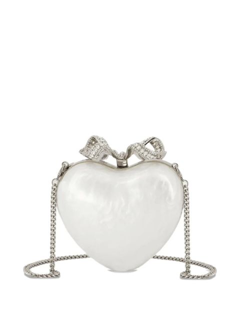 Self-Portrait heart clutch bag - White - zdjęcie produktu nr 2