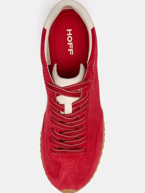 Hoff sneakersy zamszowe BRIDGE kolor czerwony 22561027