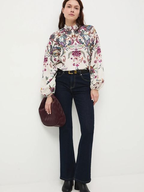 Medicine bluzka damska kolor beżowy wzorzysta - zdjęcie produktu nr 1