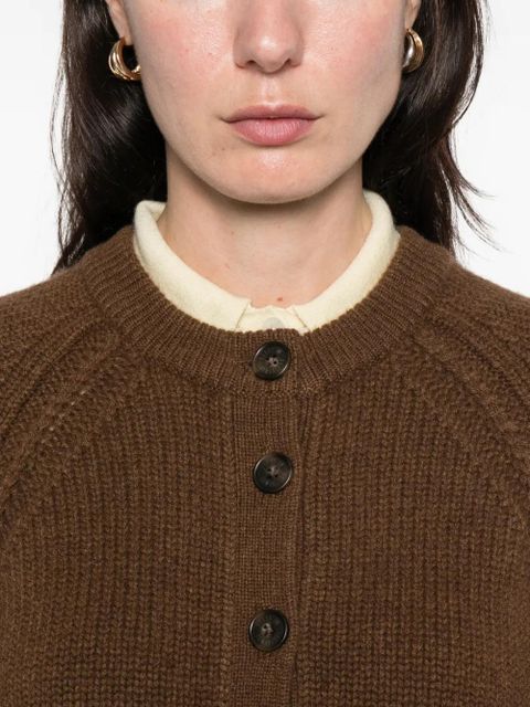 Guest In Residence buttoned knit cardigan - Brown