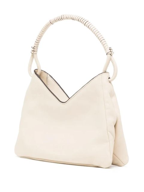 STAUD Valerie leather shoulder bag - White