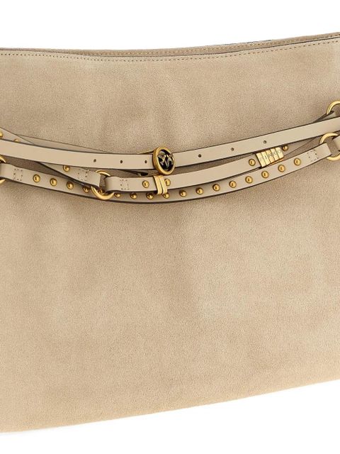 PINKO stud-belt shoulder bag - Neutrals