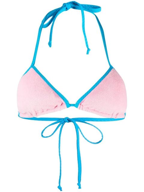 MC2 Saint Barth contrast-trim bikini top - Pink - zdjęcie produktu nr 1