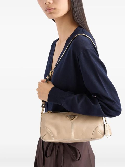 Prada medium Re-Edition shoulder bag - Neutrals