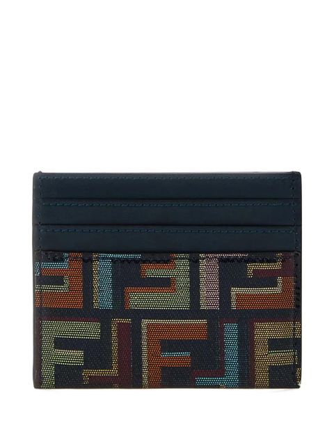 FENDI logo-plaque card holder - Blue - zdjęcie produktu nr 2
