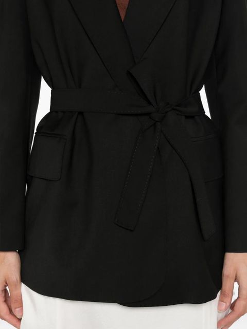 Max Mara belted wrap jacket - Black