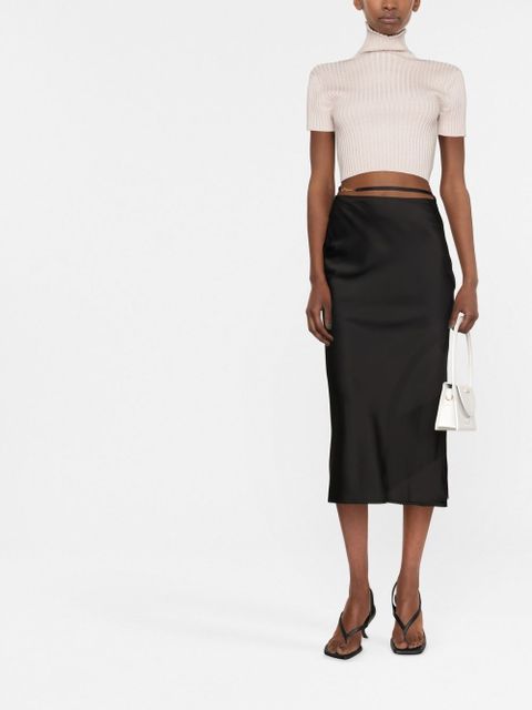 Jacquemus La Jupe Notte midi skirt - Black - zdjęcie produktu nr 2