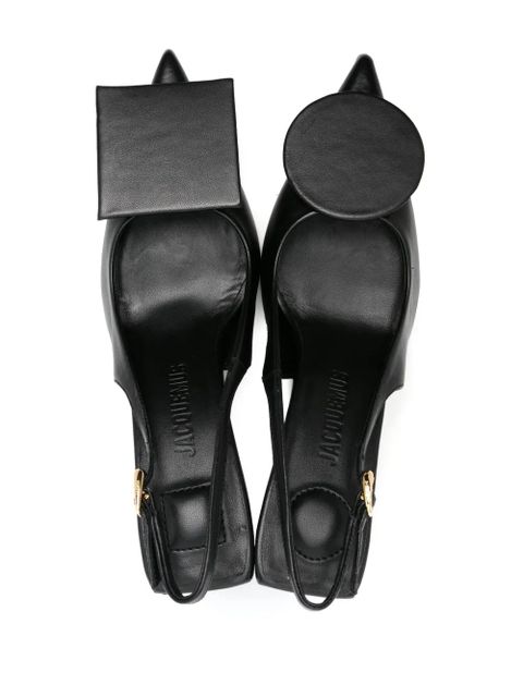 Jacquemus Les Slingback Duelo Hautes 80mm pumps - Black - zdjęcie produktu nr 2