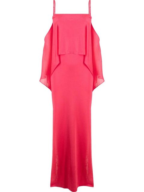 TOM FORD off-shoulder ruffle-detail dress - Pink - zdjęcie produktu nr 1