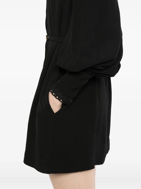 ZIMMERMANN trimmed mini dress - Black