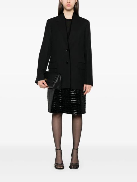 TOTEME raw-lapel blazer - Black - zdjęcie produktu nr 2