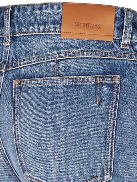 Sportmax split-back denim jeans - Blue