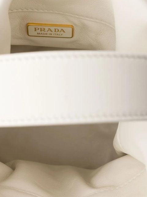 Prada mini Petit Sac Noir bucket bag - White