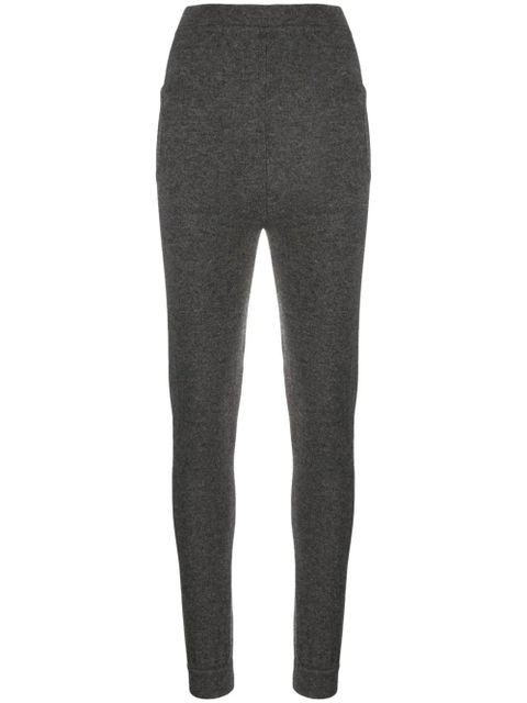 Saint Laurent high-waisted cashmere leggings - Grey - zdjęcie produktu nr 1