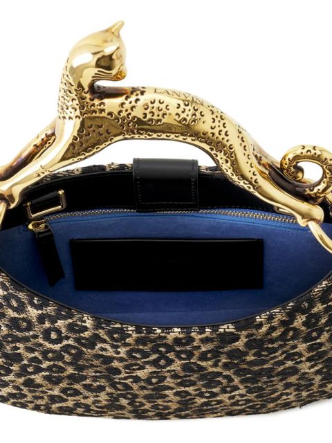 Lanvin animal-print mini bag - Black